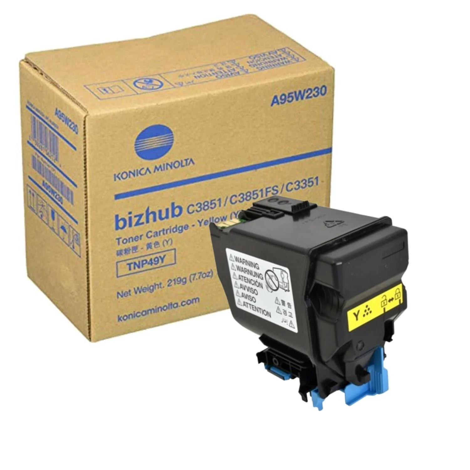 Konica Minolta TNP49Y Yellow Toner